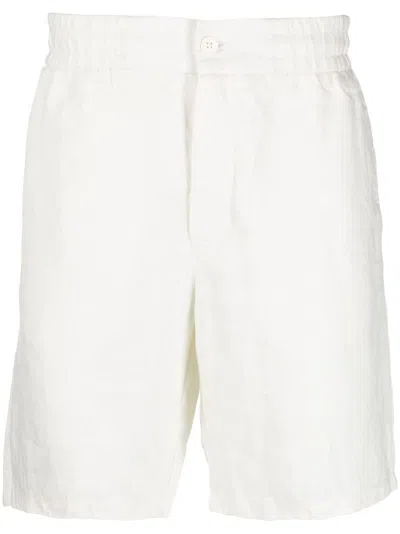 Orlebar Brown Hannes Pleated Cotton Shorts In Neutral