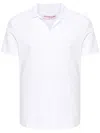Orlebar Brown Felix Camp Collar Polo Shirt In White