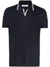Orlebar Brown Felix Linen Piqué Polo Shirt In Blue