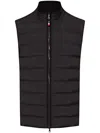 Orlebar Brown Fitzroy Quilted Shell And Merino Wool Down Gilet In Black