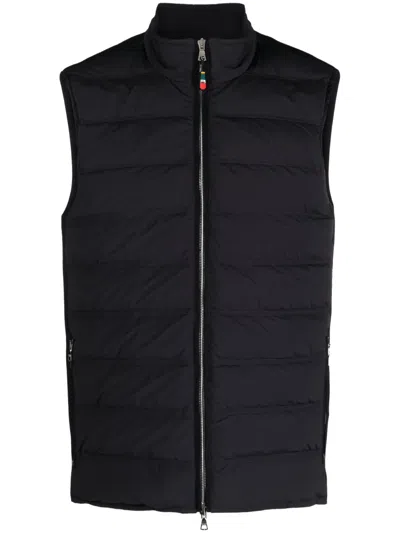 Orlebar Brown Fitzroy Zip-up Padded Gilet In Blue