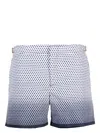 Orlebar Brown Mens White Night Iris Floral-pattern Waist-adjuster Swim Shorts In White