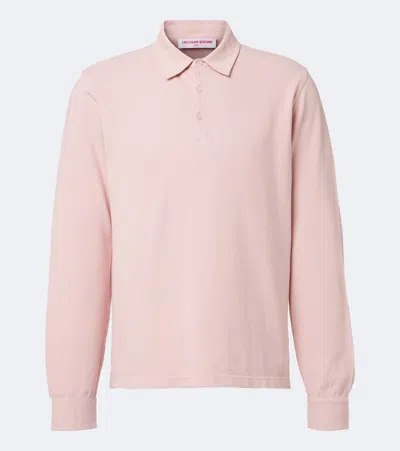 Orlebar Brown Garfield Cotton Piqué Polo Shirt In Pink