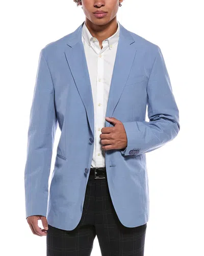 Orlebar Brown Garret Linen-blend Jacket In Blue