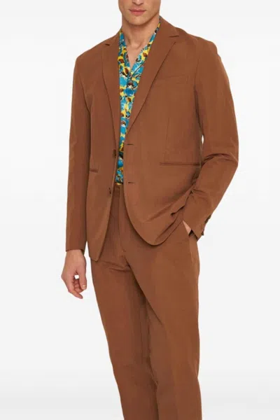 Orlebar Brown Garret Slim-fit Unstructured Suit Jacket In Cinnamon Coffee In Gold