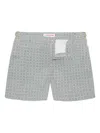 Orlebar Brown Geometric-pattern Swim Shorts In Gray