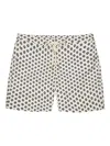 Orlebar Brown Geometric-print Swim Shorts In White