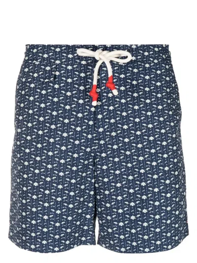 Orlebar Brown Floral-print Swim Shorts In Blue