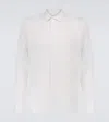 Orlebar Brown Giles Linen Textured Tailored Fit Button Down Shirt In White