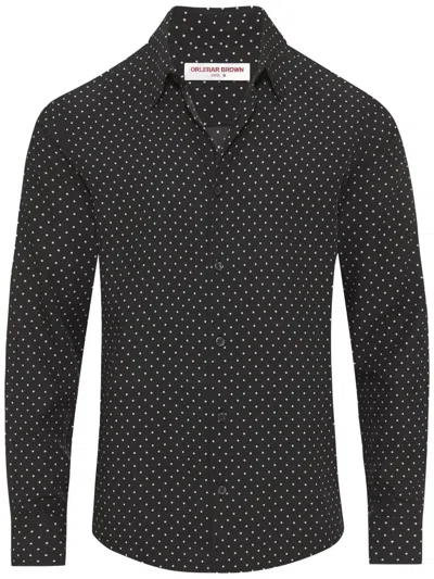 Orlebar Brown Giles Shirt In Black
