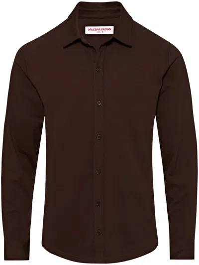 Orlebar Brown Giles Shirt In Brown