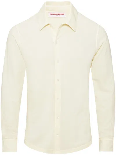 Orlebar Brown Giles Shirt In Yellow