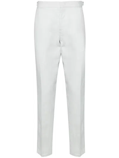 Orlebar Brown Griffon Linen Tapered Trousers In Blue