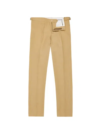 Orlebar Brown Griffon Linen Trousers In Brown
