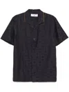Orlebar Brown Hibbert 007 Monogram Shirt In Black