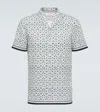 Orlebar Brown Hibbert Fiore Notched-collar Shirt In Blue