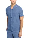 Orlebar Brown Hibbert Perez Camp-collar Printed Lyocell Shirt In Springfield Blue