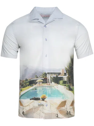 Orlebar Brown Hibbert Photographic Shirt In White