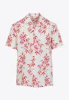 Orlebar Brown Hibbert Printed Linen Shirt In White
