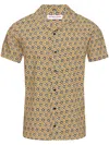 Orlebar Brown Men's Hibbert Rose Print Camp Shirt In Yellow