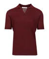 Orlebar Brown Horton Polo Shirt Bordeaux In Gray
