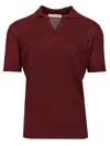 Orlebar Brown Horton Polo Shirt Bordeaux In Gray