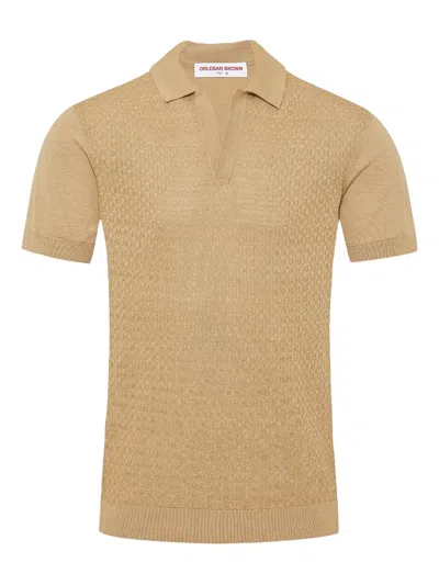 Orlebar Brown Horton Polo Shirt In Neutral