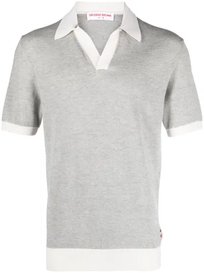 Orlebar Brown Horton Short-sleeved Polo Shirt In Grey