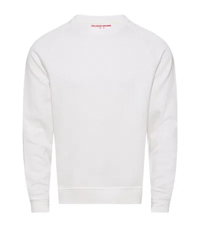 Orlebar Brown Hudson Sweatshirt In Weiss
