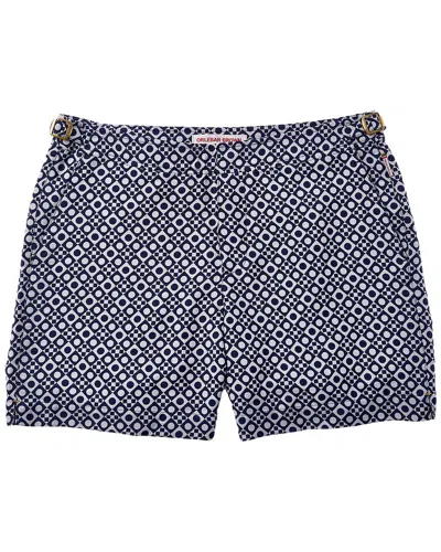Orlebar Brown Jacquard Swim Trunk In Black