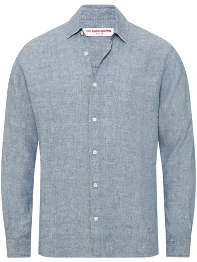 Orlebar Brown Justin Shirt In Blue