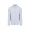 Orlebar Brown Justin Long-sleeved Shirt In Blue