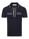 Orlebar Brown Keeling Short-sleeve Polo Shirt In Blue
