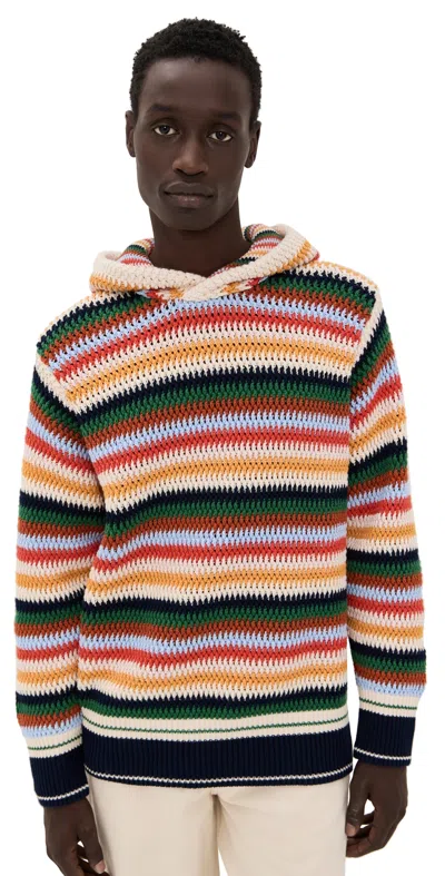 ORLEBAR BROWN KIRK STRIPED HOODIE MULTI