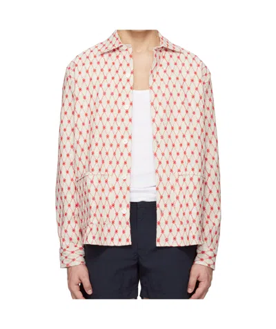 Orlebar Brown Lapel Long Sleeve Shirt In White