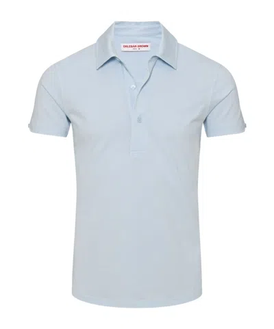 Orlebar Brown Lapel Short Sleeve Polo Shirt In White