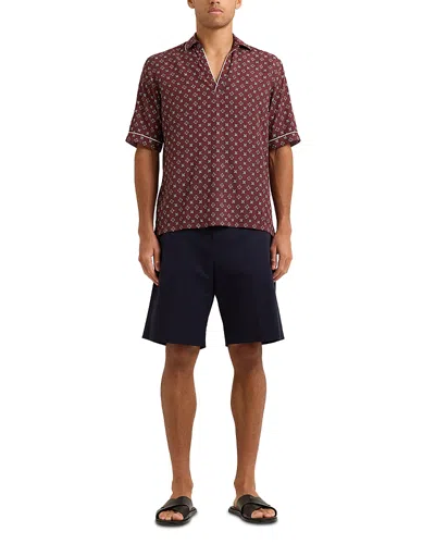 Orlebar Brown Laurent Cotton Blend Shorts In Blue