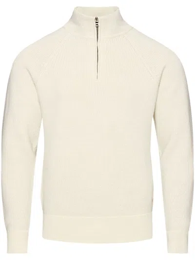 Orlebar Brown Lennard Ribbed Jumper In Neutrals