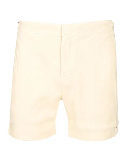 Orlebar Brown Linen Short Trousers White