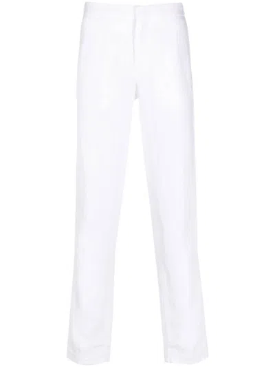 Orlebar Brown Linen Tailored Trousers In White