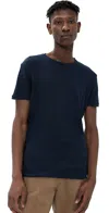 Orlebar Brown Linen Tee Navy In Navy