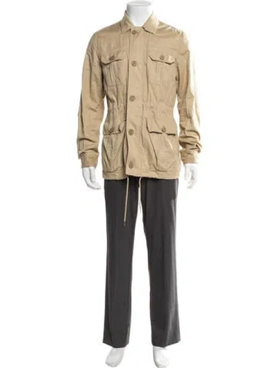 Pre-owned Orlebar Brown Linen Utility Jacket In Neutrals