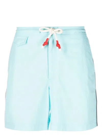 Orlebar Brown Logo-patch Swim Shorts In Blue