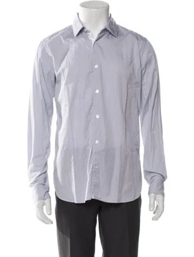 Pre-owned Orlebar Brown Long Sleeve Dress Shirt In Blue