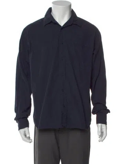 Pre-owned Orlebar Brown Long Sleeve Dress Shirt In Blue
