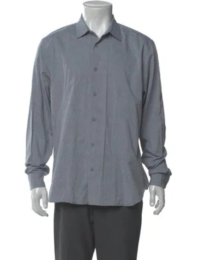 Pre-owned Orlebar Brown Long Sleeve Dress Shirt In Gray