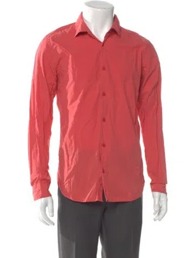 Pre-owned Orlebar Brown Long Sleeve Dress Shirt In Pink