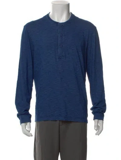 Pre-owned Orlebar Brown Long Sleeve Shirt In Blue