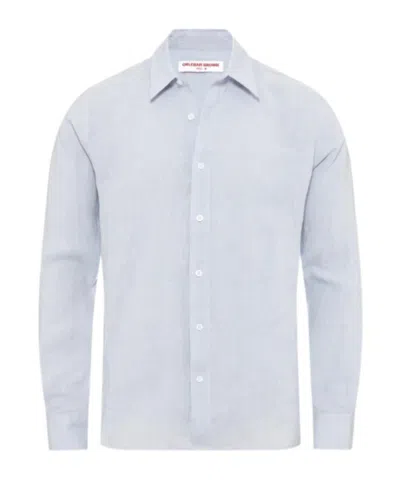 Orlebar Brown Long Sleeve Shirt In White