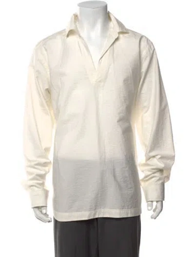 Pre-owned Orlebar Brown Long Sleeve Shirt In White